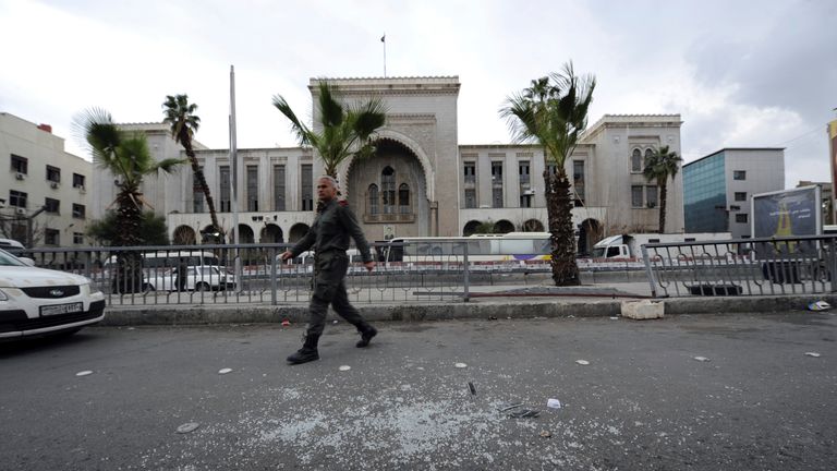 The Justice Palace attacker was stopped by guards but threw himself inside the building