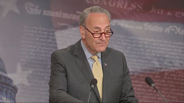 Senate minority leader Chuck Schumer