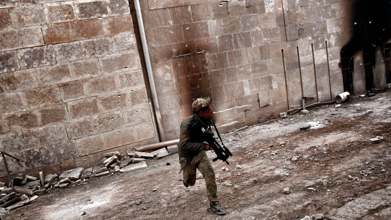 Iraqi forces are trying to retake west Mosul from IS