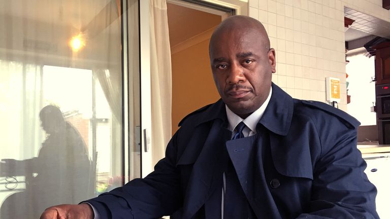 Robert Chilowa at his home in Withington, Manchester