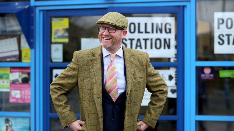 United Kingdom Independent Party (UKIP) leader Paul Nuttall canvasses for votes in Bentilee candidate after he announced that he is to stand for member of parliament in the Stoke-On-Trent Central by-election on January 21, 2017 in Stoke-on-Trent, England. The Stoke-On-Trent central by-election has been called after sitting Labour MP Tristram Hunt resigned from his seat to be a museum director