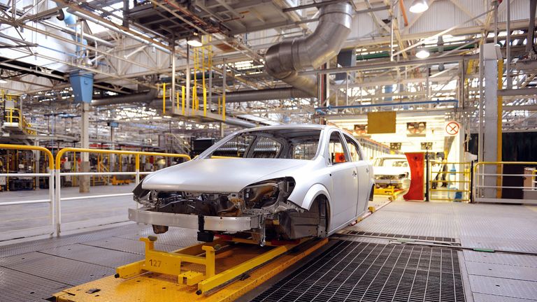 Astra cars are assembled at the General Motors' owned Vauxhall plant in Ellesmere Port, Cheshire