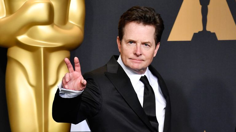Michael J Fox Cant Stop Laughing At Parkinsons Disease Symptoms Ents And Arts News Sky News 