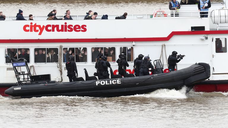 Terror exercise on Thames