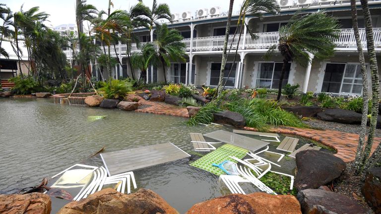 Damage at Airlie Beach 