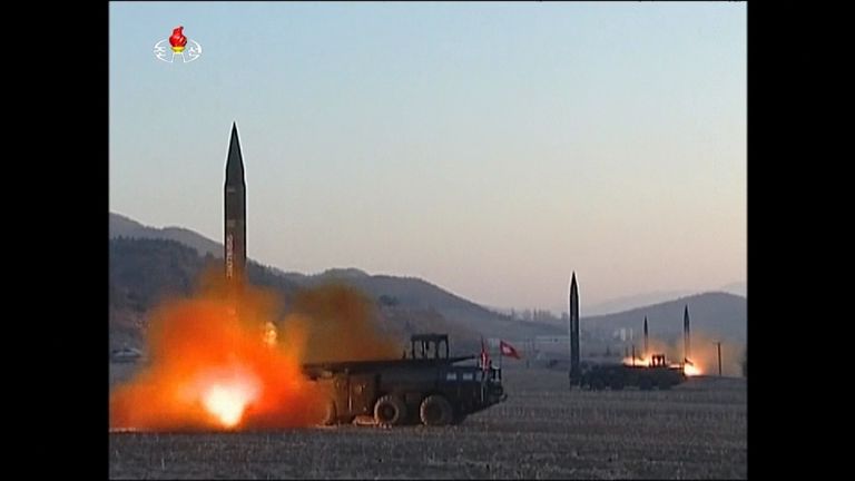 North Korea launches four missiles
