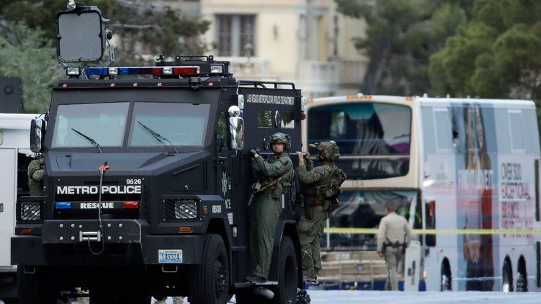 SWAT teams surrounded the vehicle during the siege