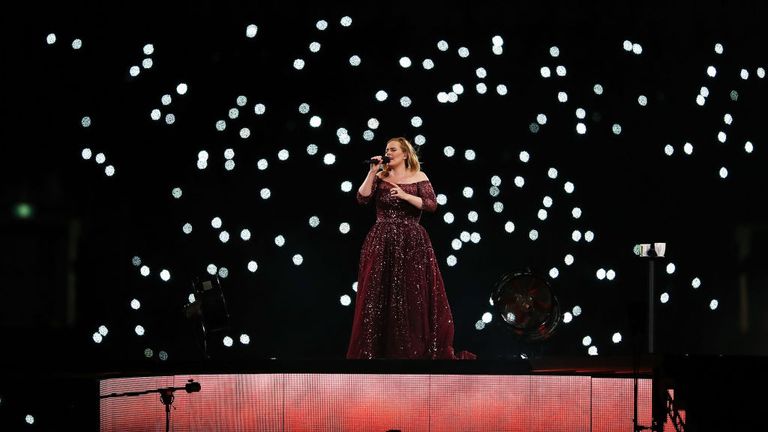 Adele performs in Sydney during her recent tour