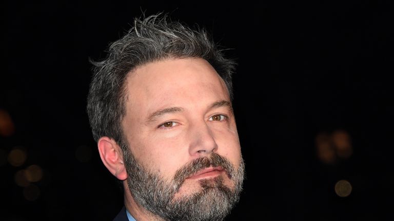 Ben Affleck at the premiere of his film Live by Night in London in January