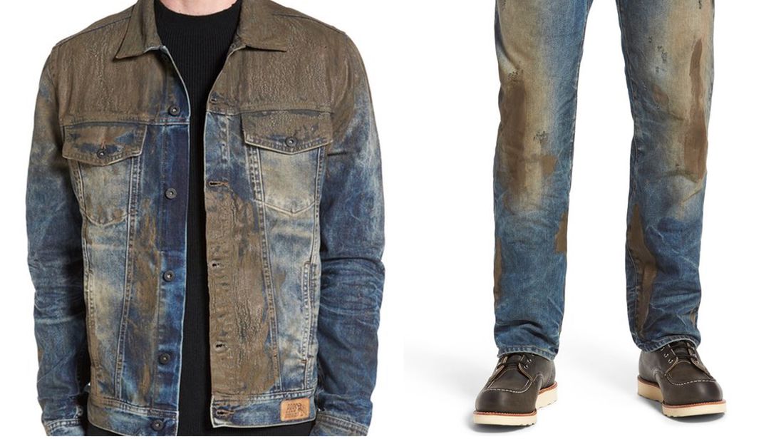 Muddy jacket and jeans. Pic: Nordstrom