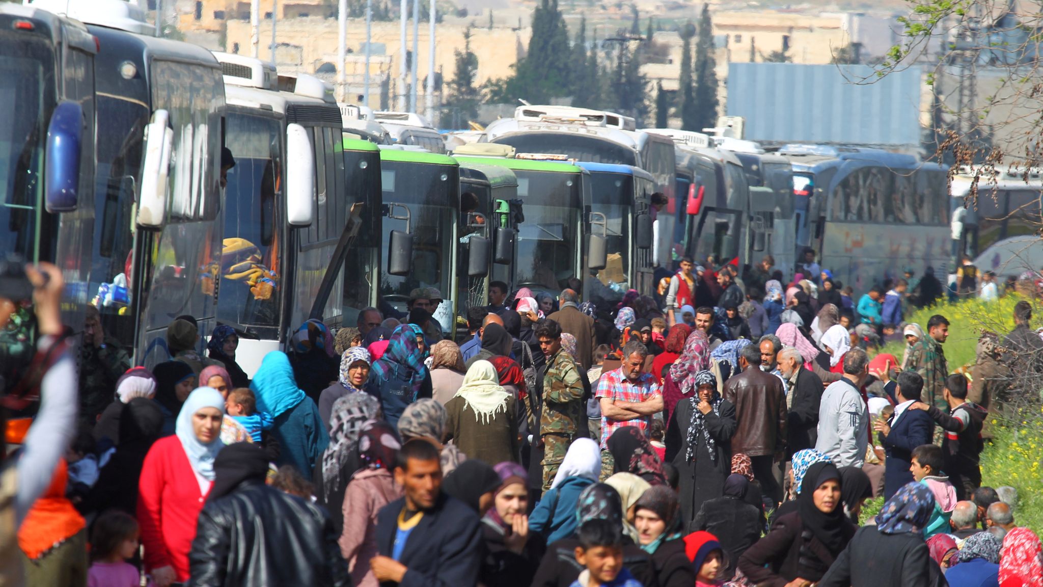 Syria At Least 100 Evacuees Killed In Bus Convoy Blast World News syria-at-least-100-evacuees-killed-in-bus-convoy-blast-world-news