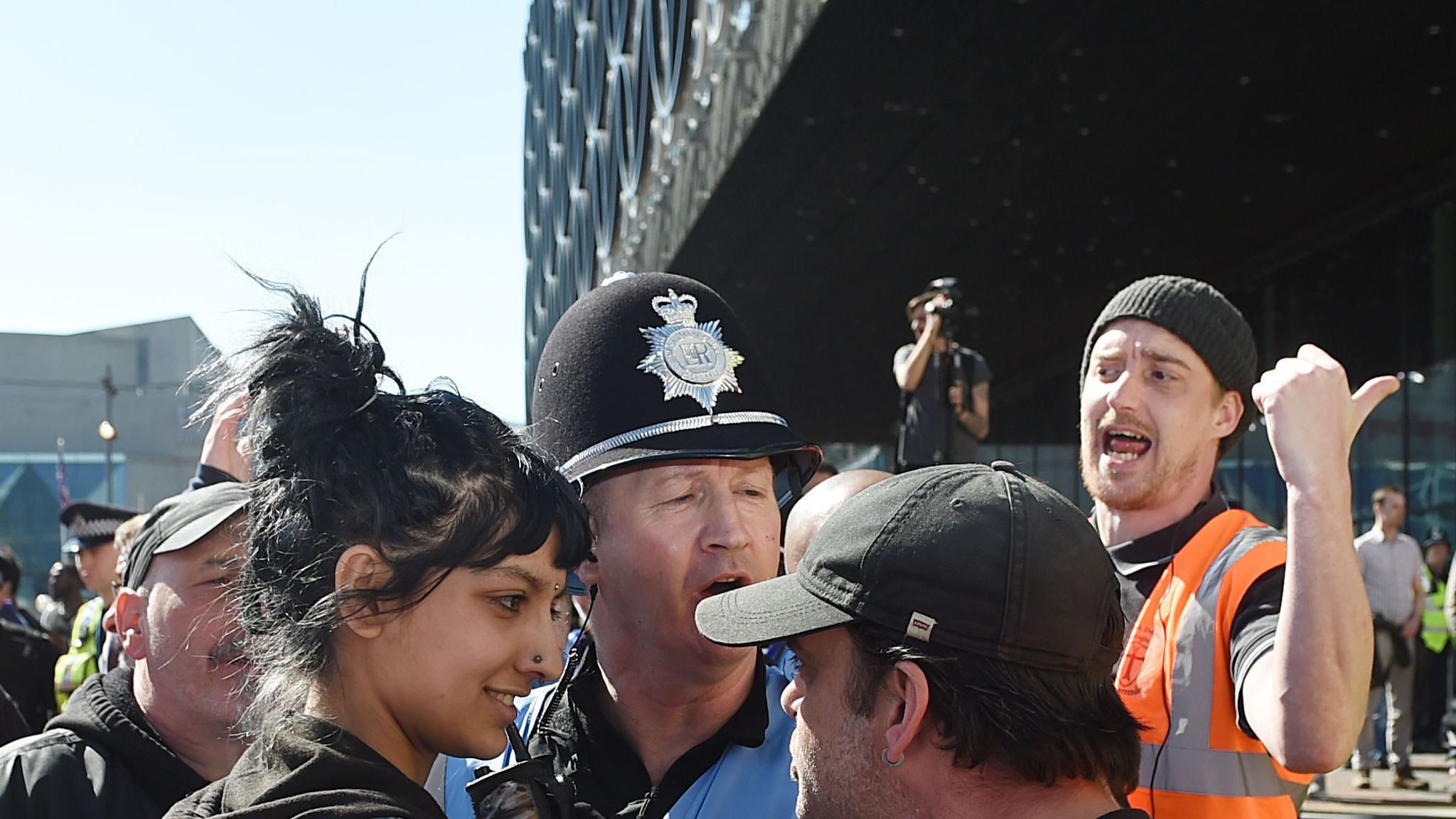 Saffiyah Khan 'not scared' by Birmingham EDL protest confrontation | UK ...