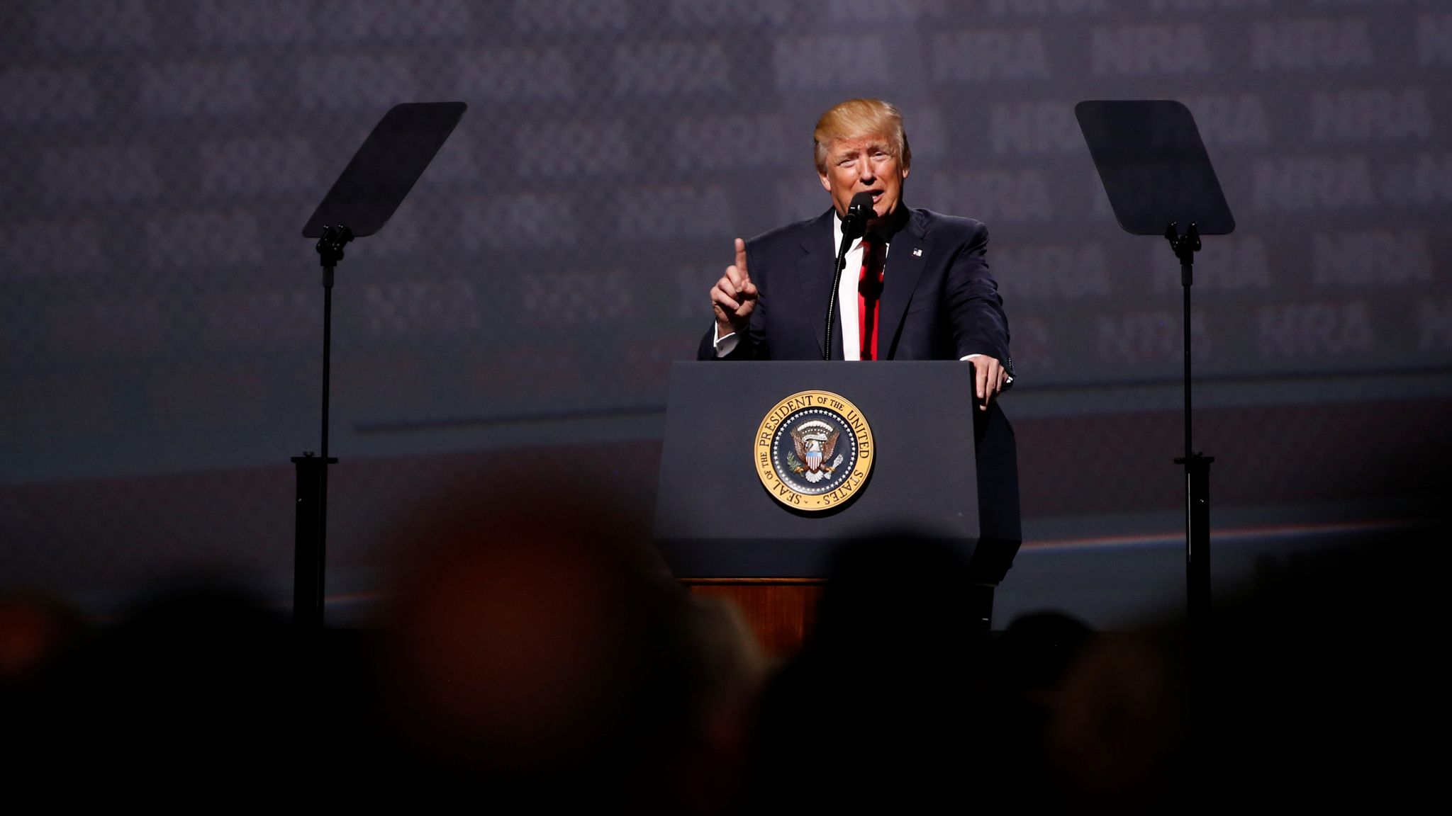 Trump vows to protect freedoms of gun owners in NRA speech World News