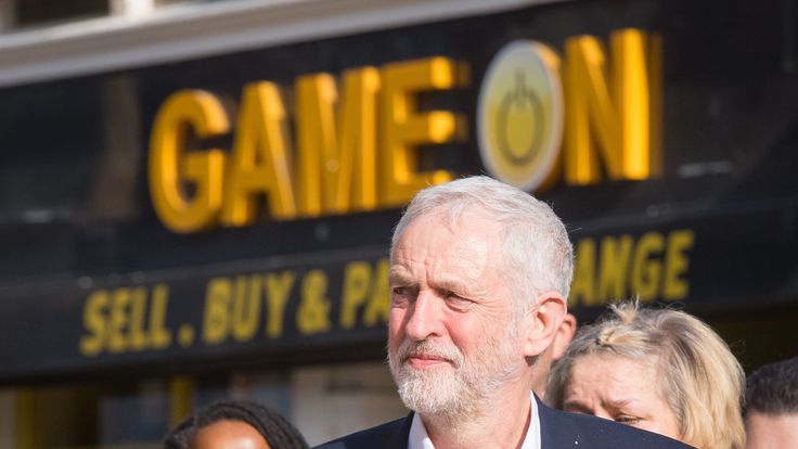 Jeremy Corbyn began the campaigning on Wednesday afternoon in Croydon