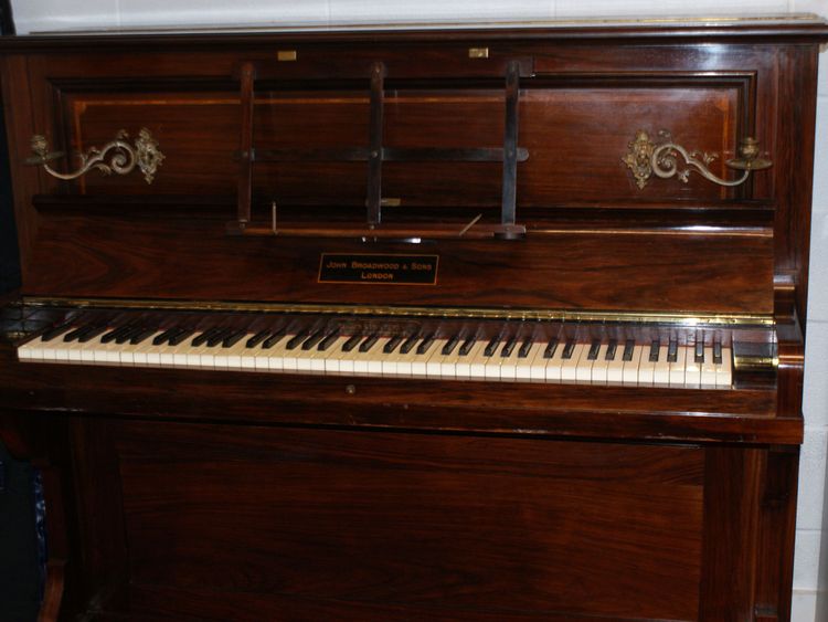 The collection of gold coins were found in this piano.