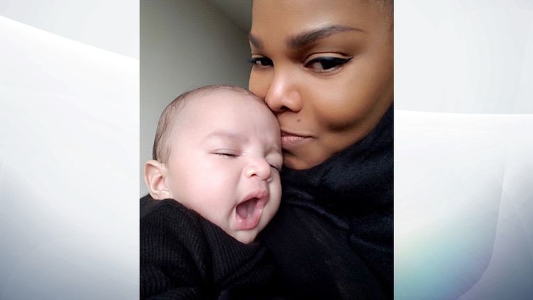 Janet Jackson introduces baby boy to the world with photo on