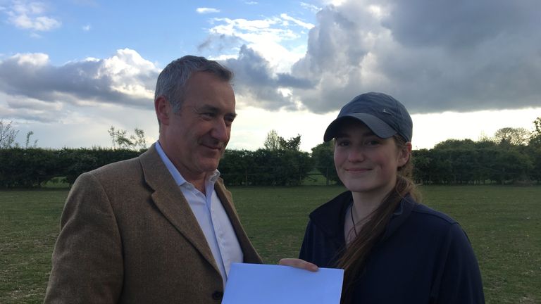 Colin Brazier and his daughter Edith, who will turn 18 just before June's election