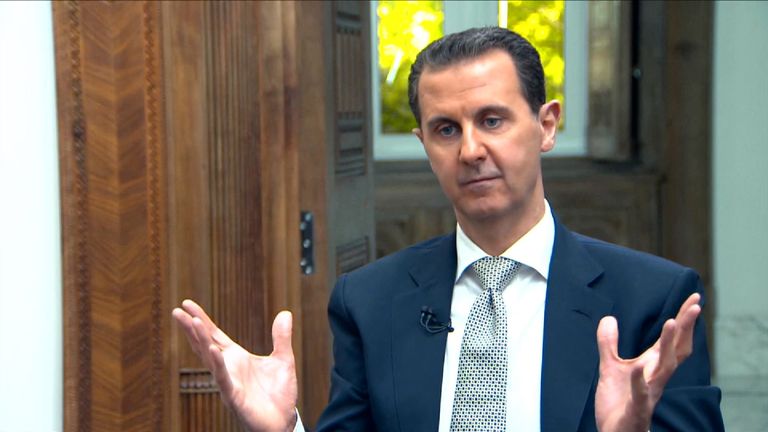 Syrian President Bashar al Assad interview by AFP