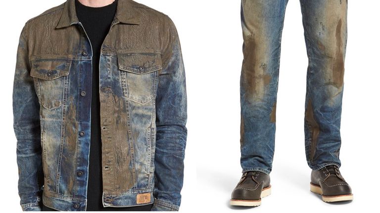 Muddy jacket and jeans. Pic: Nordstrom