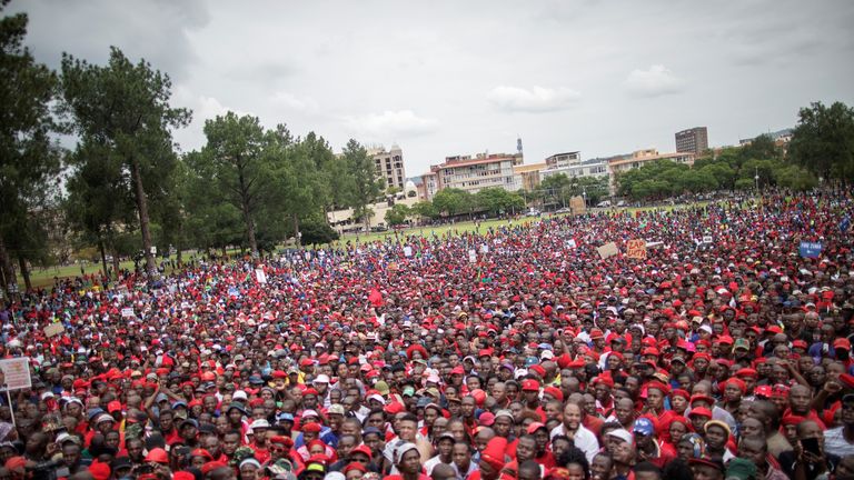 Police estimated the number of demonstrators at 30,000, but organisers claimed it was more