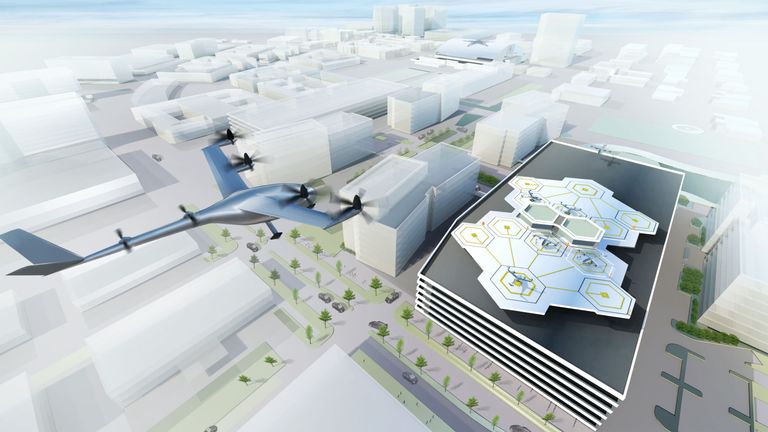 The flying taxi would be able to navigate cities and avoid congested streets