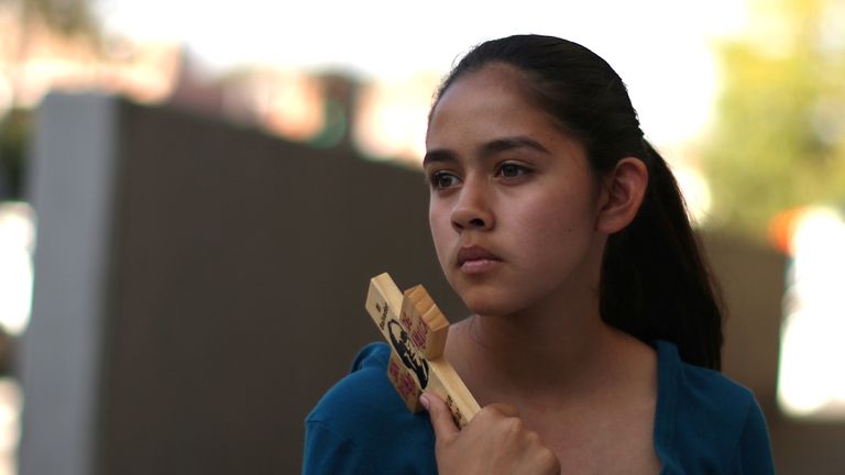 Fatima Avelica's father was arrested as he dropped her off at school