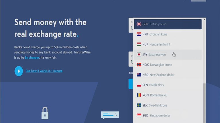 Transferwise is a London-based money transfer service