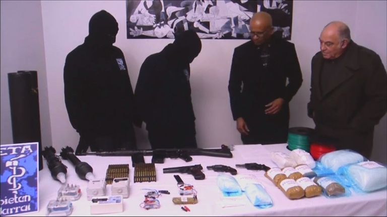 Firearms, explosives and ammunition are believed to make up the haul