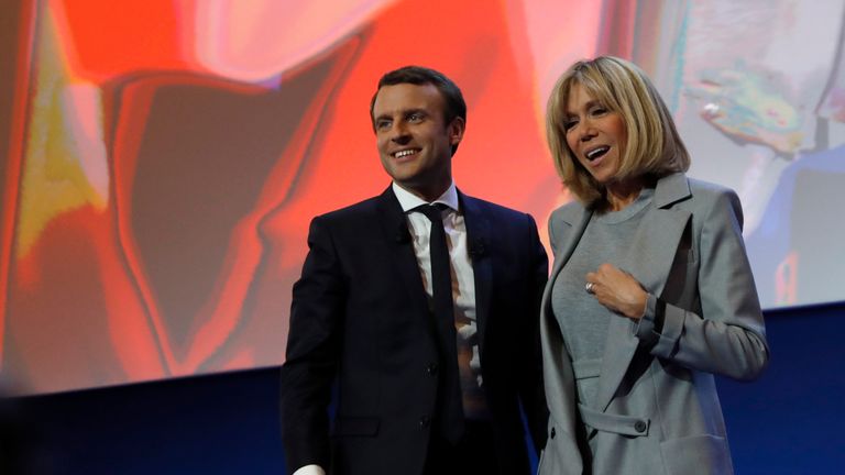 Mr Macron married his former teacher,  Brigitte Trogneux 