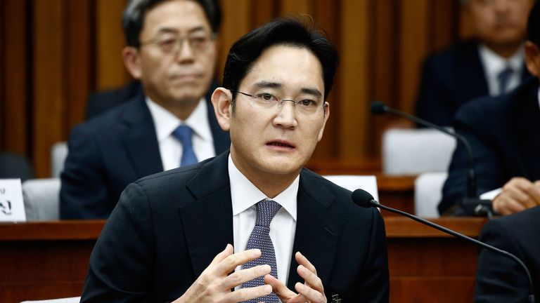  Lee Jae-Yong, vice chairman of Samsung, is facing at least five years in jail if found guilty of bribery and embezzlement