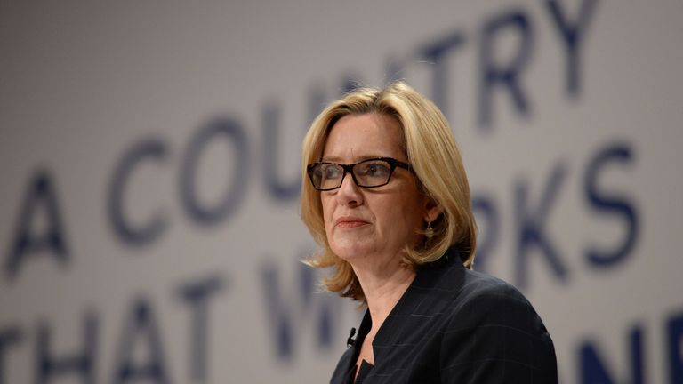 Amber Rudd at the 2016 Conservative Party Conference