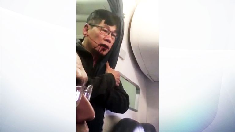 United Airlines passenger dragged off plane