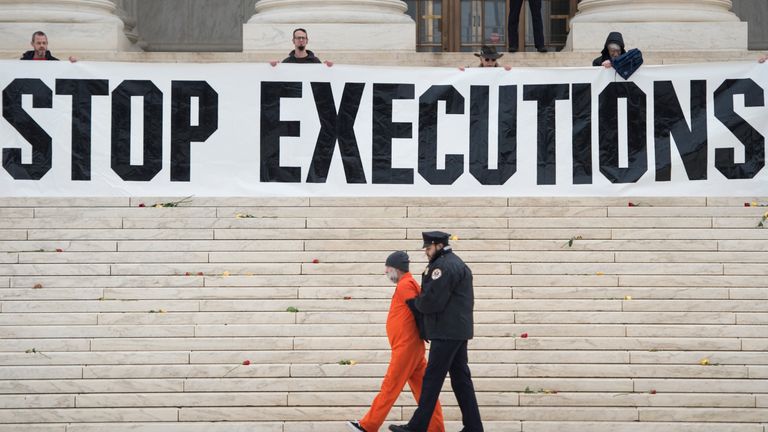 Executions in the US have fallen but protests are likely to go on