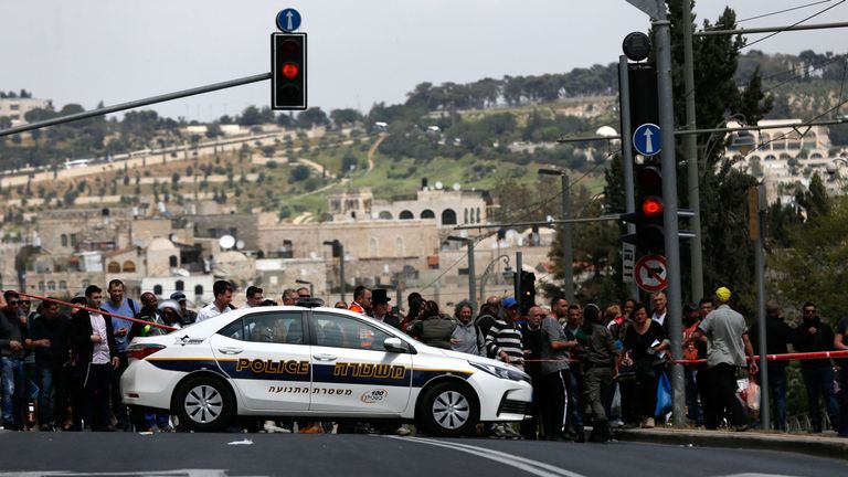 The area was packed as Christians marked Good Friday and Jews celebrated Passover