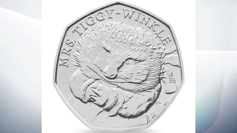Mrs Tiggy-Winkle coin