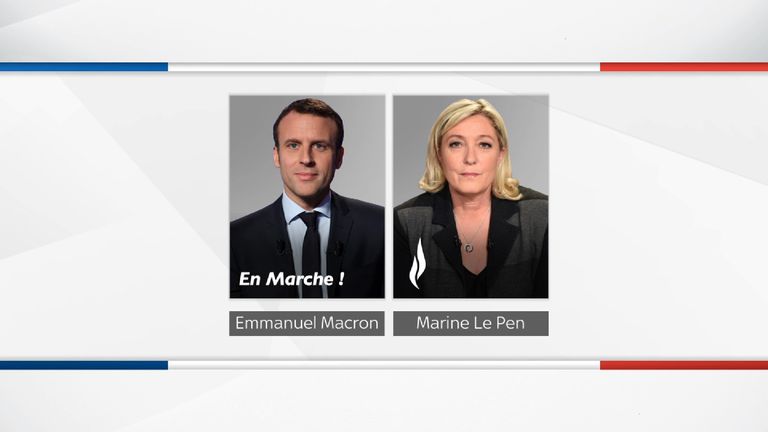 Emmanuel Macron and Marine Le Pen to face off in the French election to become President. 