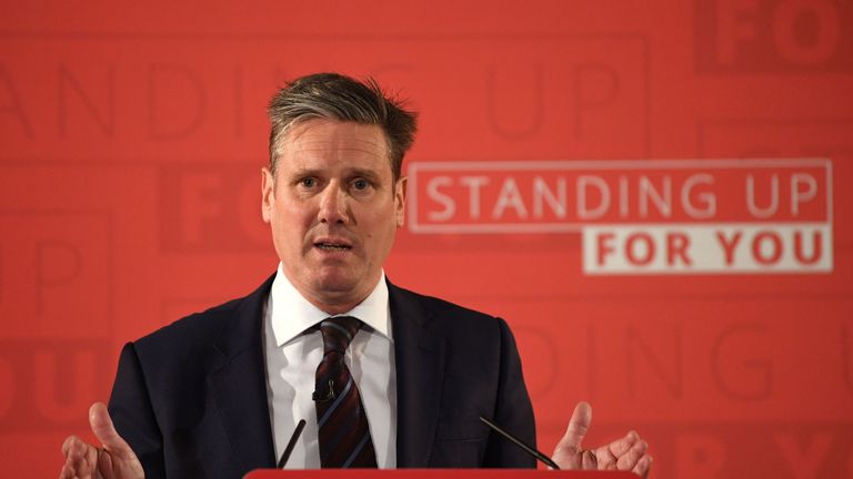Shadow Brexit secretary Sir Keir Starmer outlines Labour's approach to Brexit