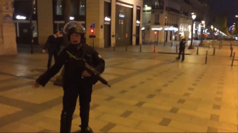 Police at the scene