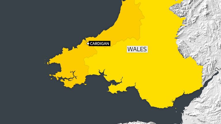 The dinghy was found in Cardigan without anybody on board 