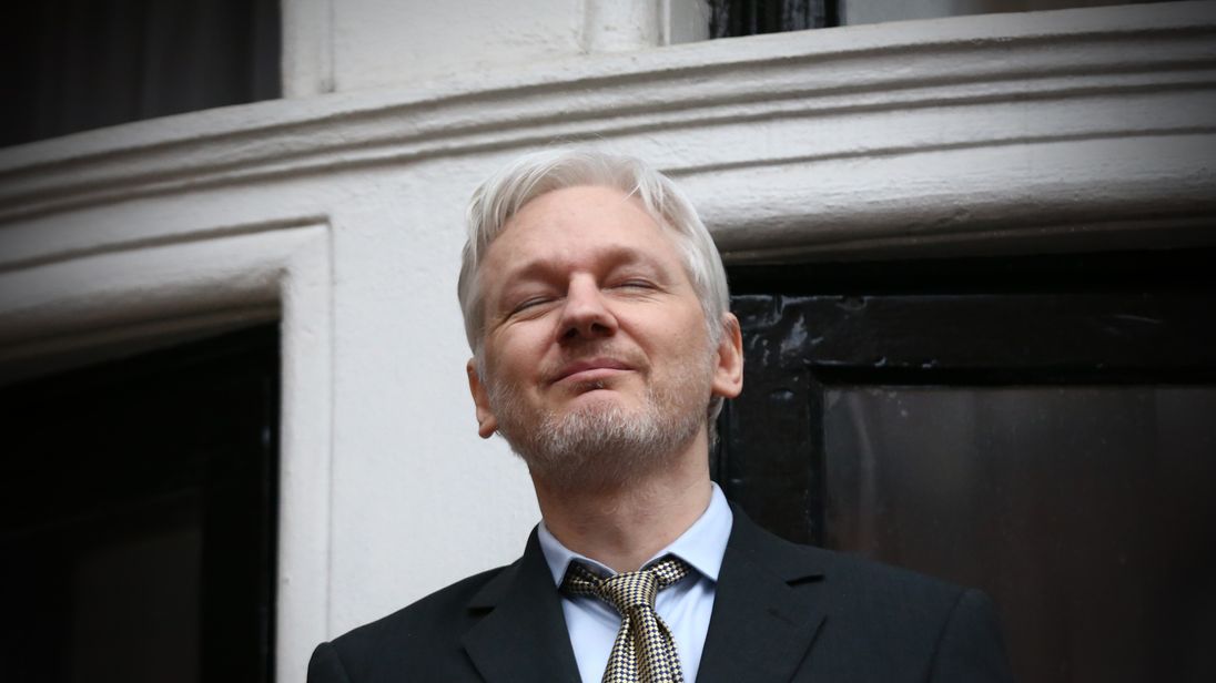 Julian Assange in February 2016