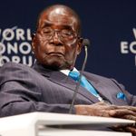 Robert Mugabe at the World Economic Forum in Durban