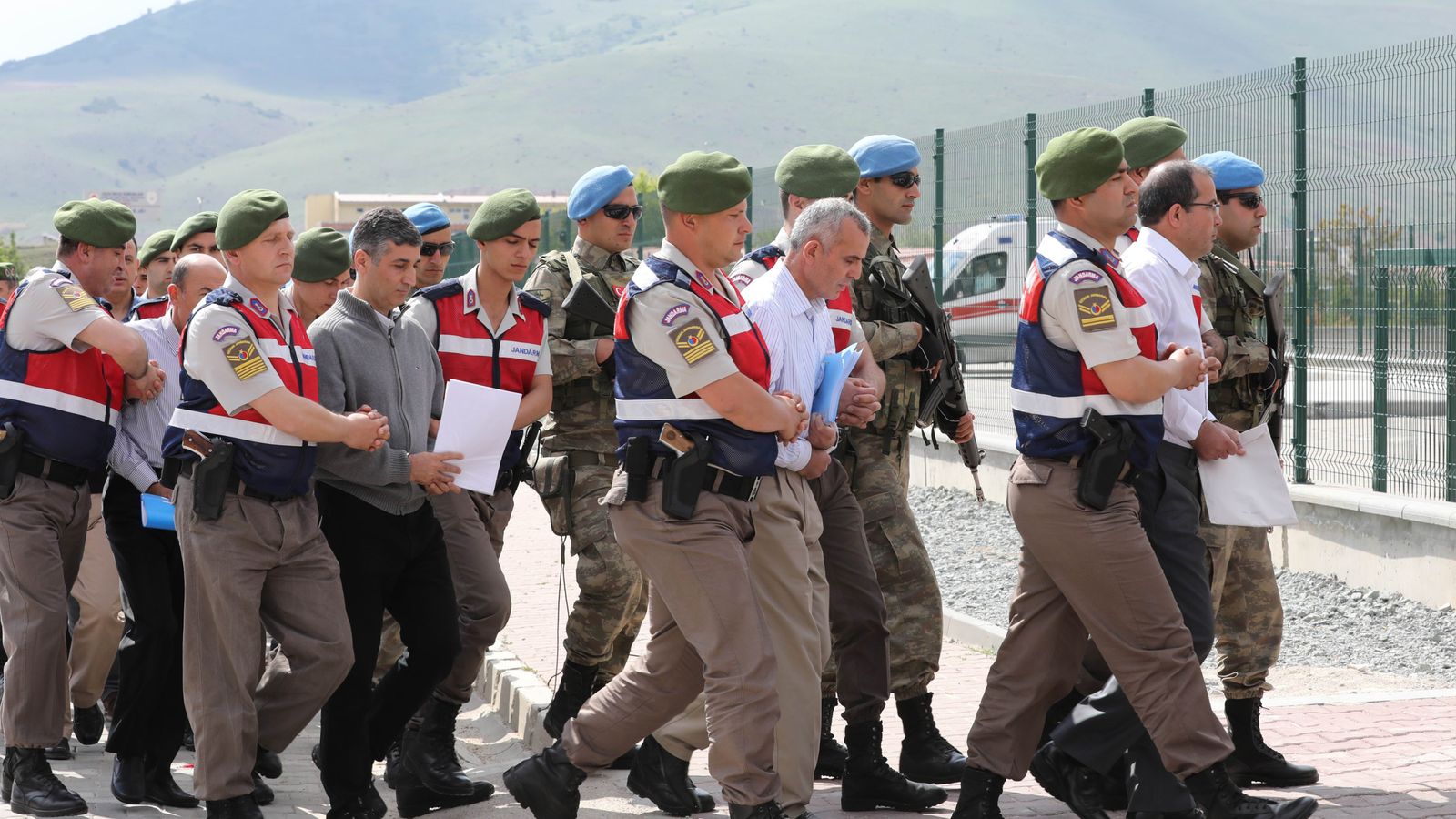 Hundreds Go On Trial For Failed Coup In Turkey World News Sky News