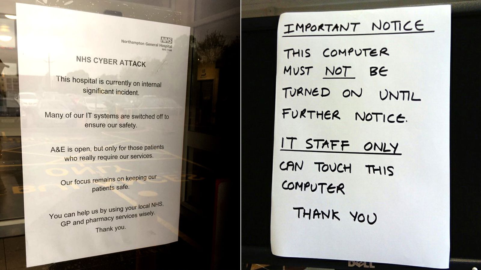 Cyber attack on NHS
