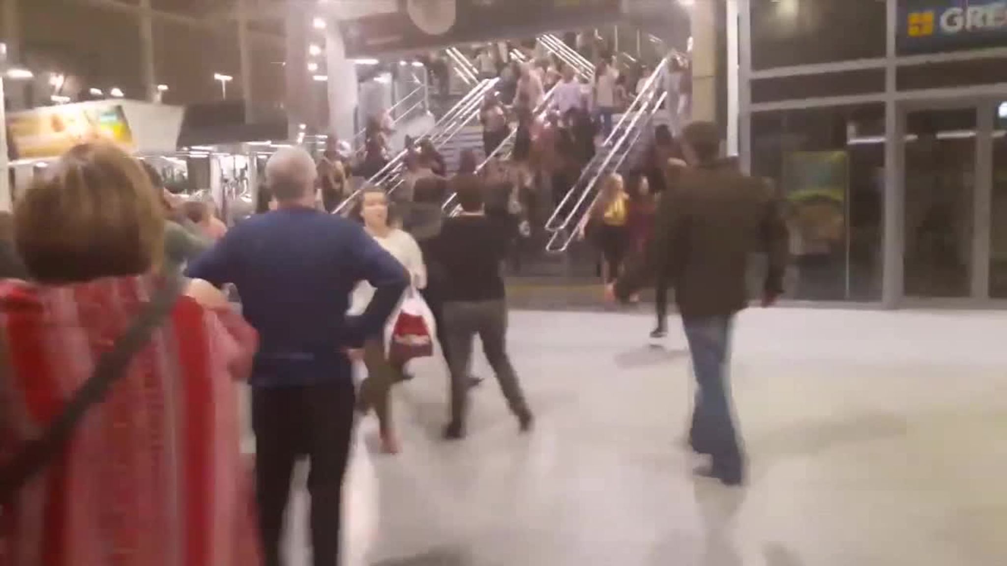 Concert Goers Flee In Arena S Foyer Area News Uk Video News