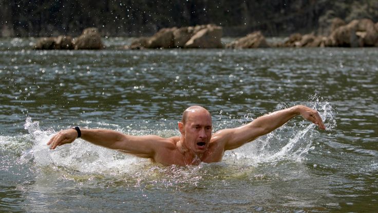 Vladimir Putin Floored During Ice Hockey Match