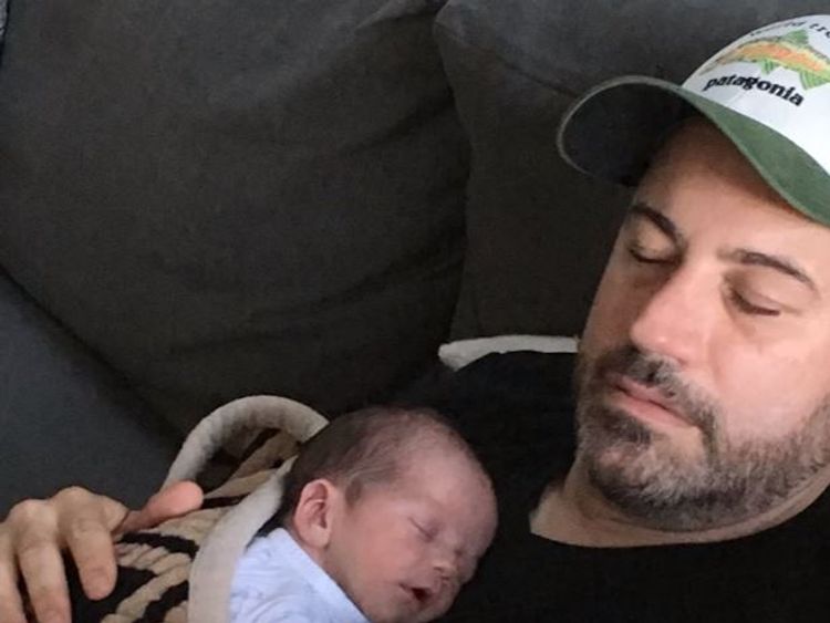 Jimmy Kimmel Brings Infant Son Onstage to Call for Health Care Reform Jimmy Kimmel Brings Infant Son Onstage to Call for Health Care Reform