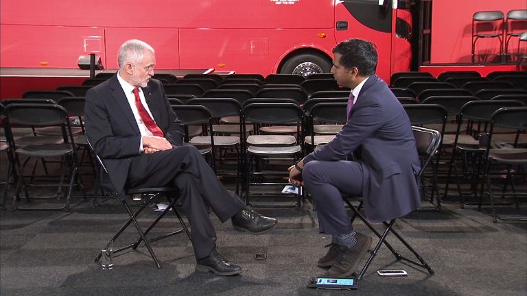 Labour leader Jeremy Corbyn discusses Labour&#39;s proposals for tax and Europe