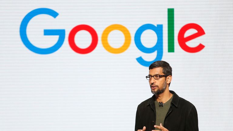 Google CEO Sundar Pichai speaks during the presentation of new Google hardware in San Francisco, California, U.S. October 4, 2016