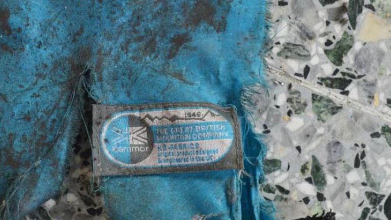 Fragments from rucksack