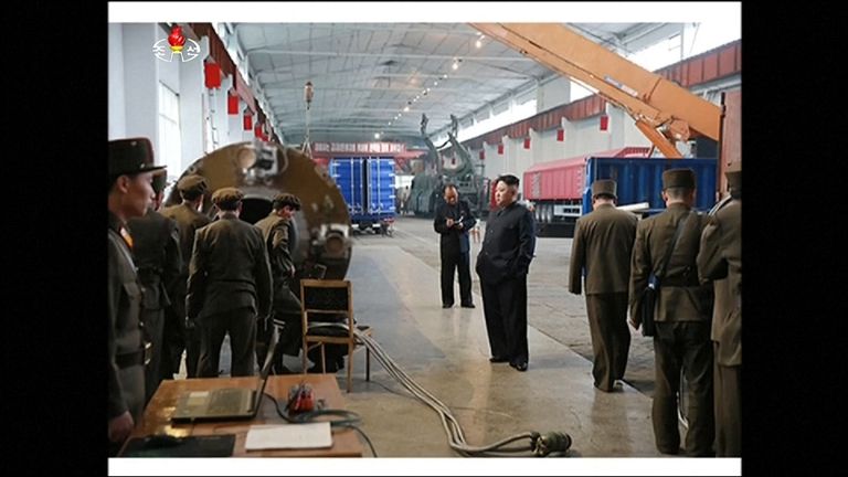 Kim Jong Un watches latest missile launch